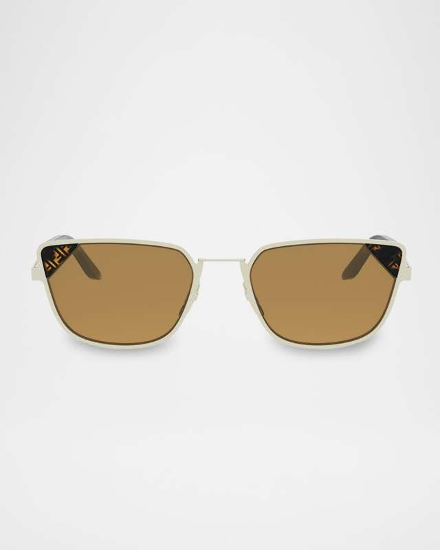 Signature Square Metal Sunglasses